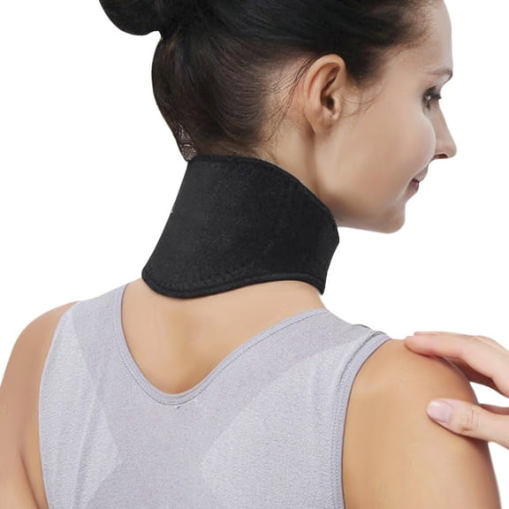 XIRQI Neck Brace,Neck Support Brace Neck Pain Relief Strap Self Heated Natural Physical Therapy Healing Neck Wrap for Men Women Flexible Cervical Collar Neck Pain Relief Stiffness Travel Brace