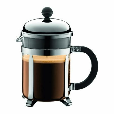 bodum chambord french press coffee maker, 17 ounce, .5 liter, (4 cup), chrome