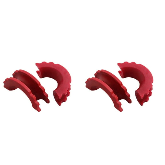 4 PCS Shackle Protector D Ring Cover Isolator Off-road Vehicle Accessory Bumper Red