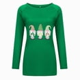 thumbnail image 3 of Pompotops T-Shirt Décontracté à Manches Longues pour Femmes avec Imprimé St. Patrick et Col Rond, 3 of 5