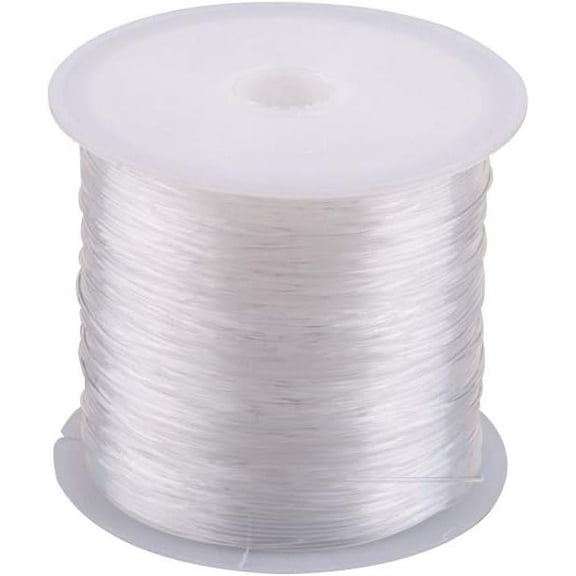 40 Yards Clear Invisible Craft Nylon Thread 0.4mm Monofilament Fishing Line Bead String Cord for Gemstone Jewelry DIY