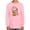 Pink, variant on Cute Sloth W Pumpkin Long Sleeve Toddler - Toddler Long Sleeve Tee, Black
