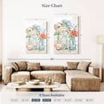 thumbnail image 4 of Elephant Stock Seaside Petals Ii Wall Art - Vertical Multi Panel Canvas - Living Room Wall Decor - Floral And Botanical Multi Panel - Beige And Gray Decor By Mary Urban - 28" x 45", 4 of 8