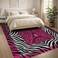 thumbnail image 3 of ODIKA Cheetah Print Tower Zebra Border Spotted Leopard Playful Expressive for King Size Bedroom, Master Suite, Under Bed, Foldable Easy Care, 3 of 7