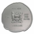 thumbnail image 2 of 2024 Fiji 2 oz Dragon Shaped Silver High Relief Antiqued Coin, 2 of 4