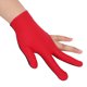 thumbnail image 5 of Billar Unisex Snooker Billar Guante Piscina Mano Izquierda Abierto Tres Dedos Guantesrojo, 5 of 7