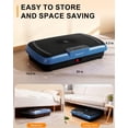 thumbnail image 4 of RIORUN 150W Vibrating Plate Exercise Machine，300 lbs Capacity Shake Board with Bluetooth, LED Display, Remote Control, Blue, 4 of 8