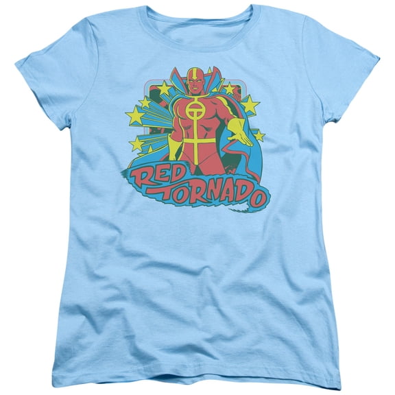 Dc - Red Tornado Stars - Women's Short Sleeve Shirt - XX-Large