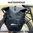 thumbnail image 3 of AFISHTOUR Bolsas Impermeables para Bicicleta, Bolsas de Bicicleta de 50L para el Portaequipajes Trasero de la Bicicleta, Bolsas para Sillín de Bicicleta para Compras (Negro, 1 Par), 3 of 7