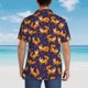 thumbnail image 4 of Fotbe Stars and Fox Cute Camisa Hawaiana para Hombre Unisex – Camisa Casual de Verano con Botones de Manga Corta de Algodón y Lino,X-Large, 4 of 7
