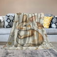 thumbnail image 2 of Orinice Rabbit Blankets Gifts for Adult Kids Rabbit Throw Blanket, Birthday Gifts for Boys Girls, Rabbit Decor for Sofa Couch Bed Living Room Soft Warm Lightweight Cozy   50x60in, 2 of 6