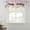 Pink, variant on Happy Birthday Tie Up Valance Curtains for Windows, Kitchen Curtains Window Treatments, Navy Blue Modern Abstract Art Short Window Shades Valances for Bedroom Bathroom Cafe 54"x18"