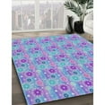 thumbnail image 3 of Ahgly Company Machine Washable Indoor Rectangle Transitional Light Purple Area Rugs, 3' x 5', 3 of 7