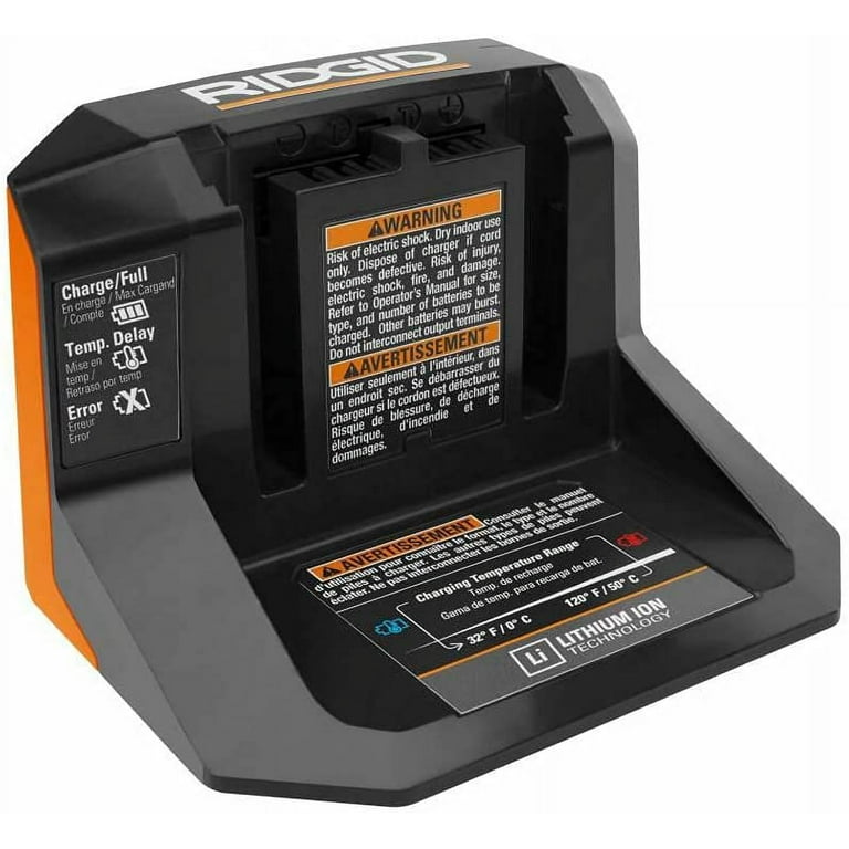 RIDGID 18V Power Tool Battery Starter Kit with 2 4.0 Ah Lithium Ion Batteries Charger and Bag Walmart
