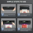 thumbnail image 4 of Vacuum Sealer Machine, Automatic Vacuum Sealer for Food with 10 Bags, Built-in Cutter, Dry & Moist Modes, LED Indicator, Easy to Clean, Compact Design for Sous Vide & Food Storage (Black), 4 of 9