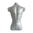 thumbnail image 1 of TISHITA Upper Body Mannequin PVC Multifunctional Clothing Display Propsinflatable Shirt Form Display Model for Scarves Swimwear Sales Men Half Body, 1 of 8