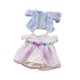 thumbnail image 3 of 2 piezas de disfraz de falda antigua china para muñecas de moda de 20 cm. Azul, 3 of 7