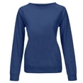 thumbnail image 3 of Women’S Sweatshirt Long Sleeve Sweatshirt Pullover for Women Blue Sweatshirt Womens Fall Clothing College Wear, 3 of 4