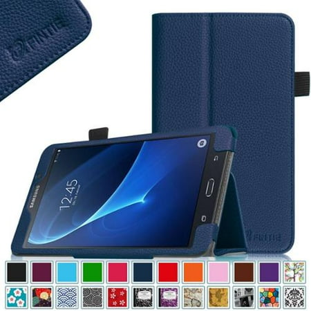 Fit Premium Leather Case - Samsung Galaxy Tab A 7.0 Case - Fintie Premium Vegan Leather Slim Fit Folio Cover for Galaxy Tab A 7 Tablet, Navy