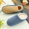 thumbnail image 4 of FRSASU House Slippers for Women Fuzzy,Unisex Memory Foam Wool-Like Plush Fleece Lined Winter Indoor Outdoor Anti-Skid Rubber Sole On, 4 of 8