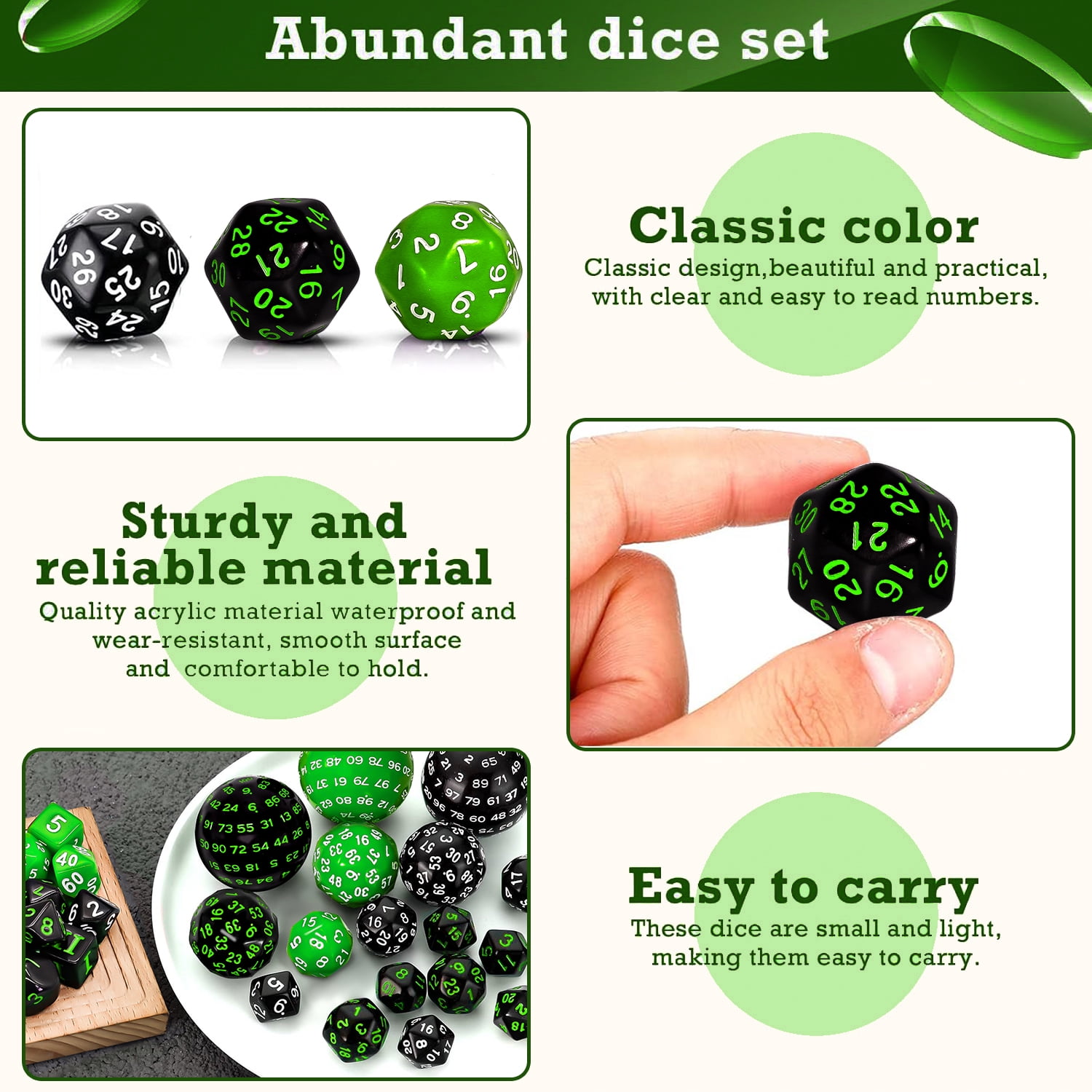 SWAJUJA 3 Set Complete D3-D100 DND Polyhedral Dice Set 100 Sided Dice Multisided D100 Dice for Role Playing Table Games Party (Black & Purple, Black & White, Purple & White)
