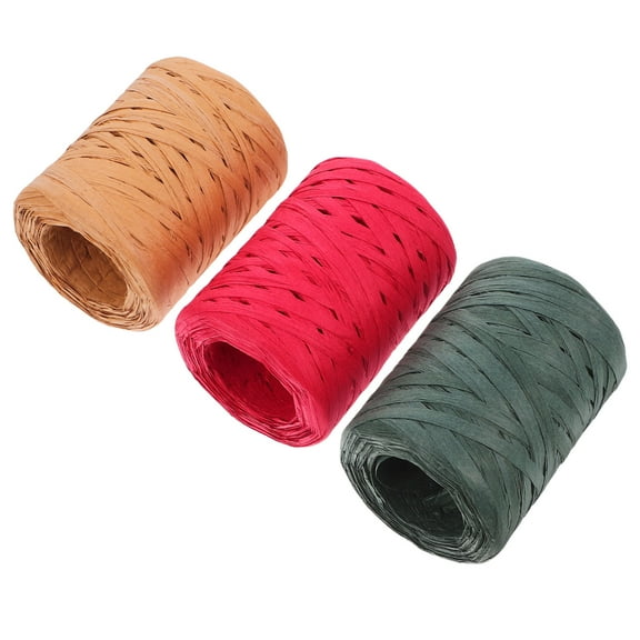 Raindrops Raffia Ribbon for Crafts, Assorted Colors, Paper Material, Elegant and , Perfect for Wrapping and Decorations