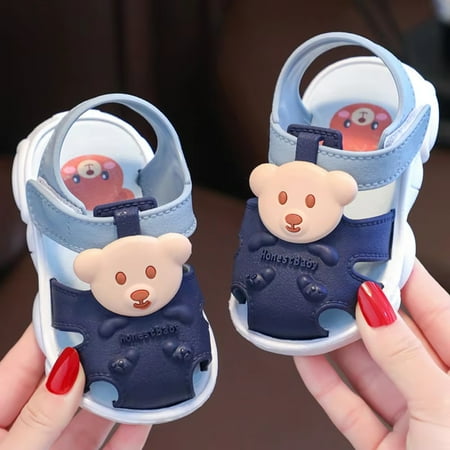

LBNGJZ Everyday Play and Outdoor Walking Cute and Comfy Covered Toes Infant Girls Boy Sandals with Closure