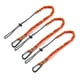 thumbnail image 1 of Cordón para herramientas, 3 piezas de cordón de seguridad con mosquetón, cordón de seguridad con absorción de impactos, ajustable, L Y, 1 of 5