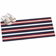 thumbnail image 2 of Hallway Runner Rug 2'x6', Red Navy Blue Striped Kitchen Runner Rugs Non-Slip Carpet Mats, Contemporary Minimalist Aesthetic Bedside Rugs Runners Washable Floor Carpet for Bathroom Laundry Room, 2 of 8