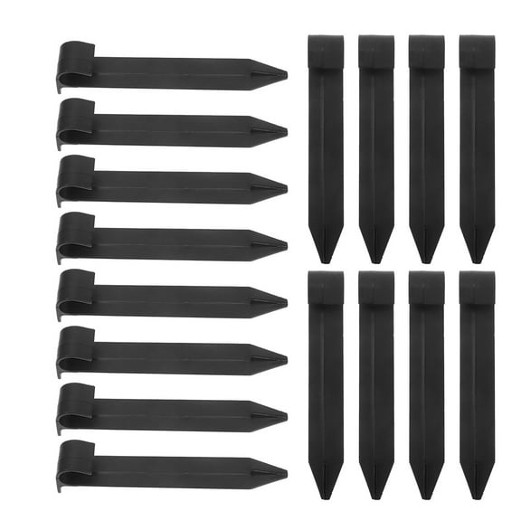 OUNONA 50pcs Irrigation Hose Hold-Down Anchor Stakes Plastic Soaker Hose Pegs Drip Support Stakes Camping Tent Stakes Outdoor Blanket Stakes