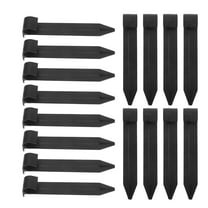 OUNONA 50pcs Irrigation Hose Hold-Down Anchor Stakes Plastic Soaker Hose Pegs Drip Support Stakes Camping Tent Stakes Outdoor Blanket Stakes