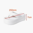 thumbnail image 3 of Women Platform Flip Flops Soft Lightweight Sandals for Gift Cleaning Bathing 40 To 41, 3 of 8