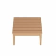 thumbnail image 3 of WestinTrends Ashore Outdoor Coffee Table, 32 Inch All Weather Poly Lumber Adirondack Patio Coffee Table Square Low Table, Teak, 3 of 5