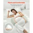 thumbnail image 3 of VEVOR Almohada de cuña para embarazo en forma de W, almohada de maternidad para embarazadas, suave y transpirable, 3 of 9