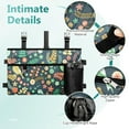 thumbnail image 6 of Rhino Valley Walker Bag, Multi Pockets Folding Walker Basket Tote Bag with Cup Holder, Hand-Free Carry Pouch Storage Bag for Universal Walkers, Large Capacity Organizer for Seniors Elderly, Birds, 6 of 7