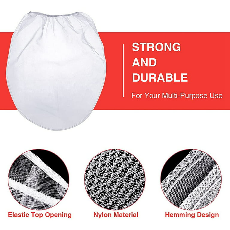 12 Pack 5 Gallon Paint Strainer Bags, Fine Mesh Filters Bag Elastic Top  Opening Strainer Bag for Use with Paint Sprayers