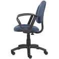 thumbnail image 4 of Boss Office Mid Back Ergonomic Fabric Office Swivel Chair With Arms in Blue, 4 of 6
