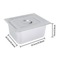 thumbnail image 2 of 4 Pack 6"Deep 1/2 Size Steam Table Pans with Lids Hotel Food Pan Stainless Steel, 2 of 14