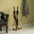 thumbnail image 2 of Support de Parapluie Décoratif Carré Doré Design X pour Intérieur et Extérieur, 2 of 7