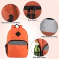 thumbnail image 4 of Trailmaker 17" Backpack – Reflective School Backpack with Padded Straps, Water Bottle Pockets for Kids & Adults, School Travel Camp (Orange), 4 of 12