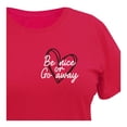 thumbnail image 4 of Playera George para Dama, con Estampados de un Corazón en la Esquina Superior Derecha Rojo Talla CH, 4 of 4