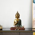 thumbnail image 4 of Estatua Asiática de Buda Sentado Taindés de Resina, Escultura China Shui, Escultura de , Decoración Del Hogar, Colección de Regalos de asiento dorado A Baoblaze Estatua de Buda de resina, 4 of 8
