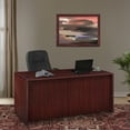 thumbnail image 2 of Regency LDPF6630MH 66 in. Legacy Double Full Pedestal Desk, Mahogany, 2 of 7