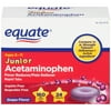 Equate Junior Strength Acetaminophen Grape Flavor Tablets, 160 mg, 24 Ct