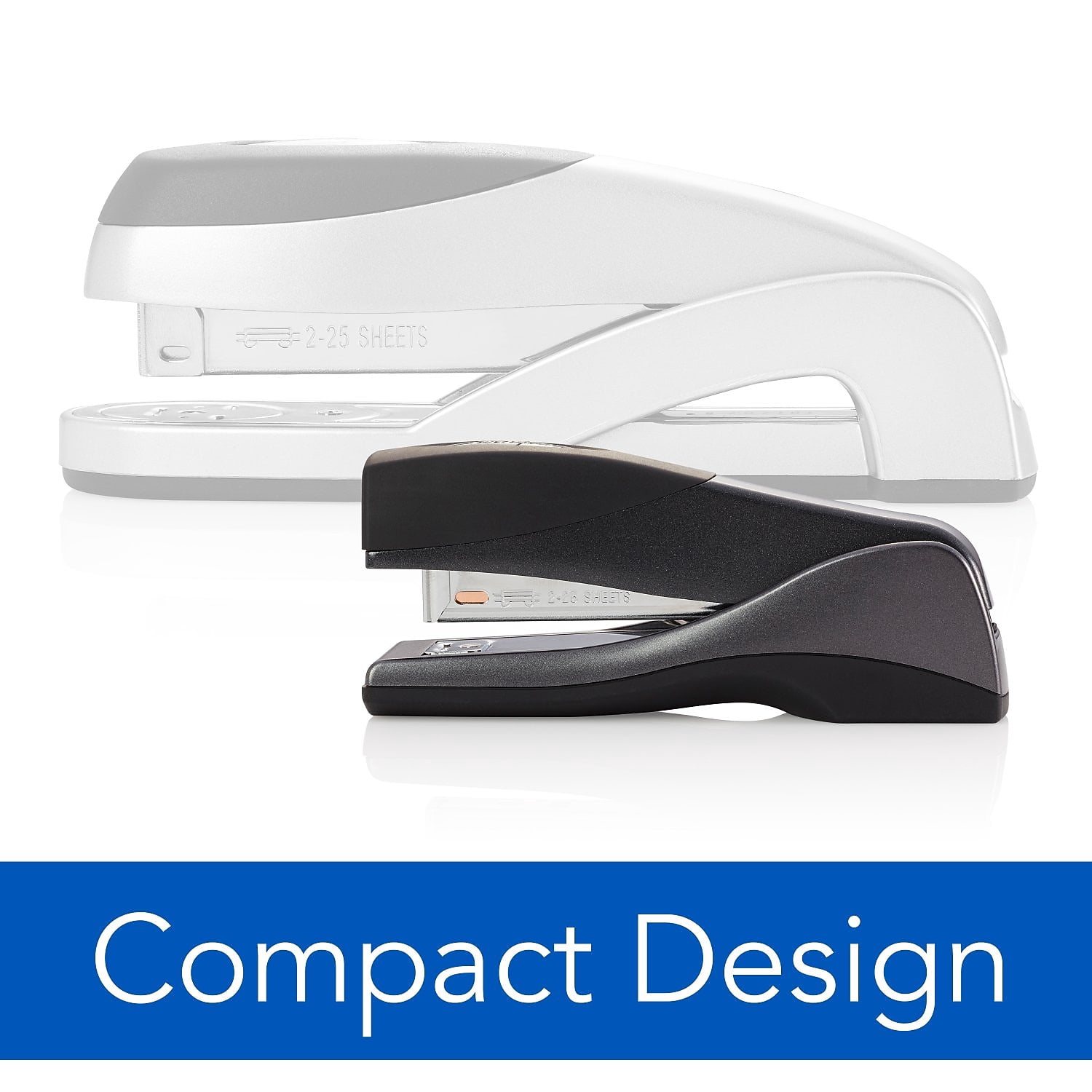 Swingline S7087815J Optima Grip 25-Sheet Capacity Compact Stapler - Graphite