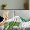 thumbnail image 3 of Avocado Soft Flannel Fleece Blanket, Vintage Style Healthy Fresh Avocado Juice for Diet and Slices of Fruit Illustration, Cozy Plush for Indoor and Outdoor Use, 70" x 90", Multicolor, by Ambesonne, 3 of 5