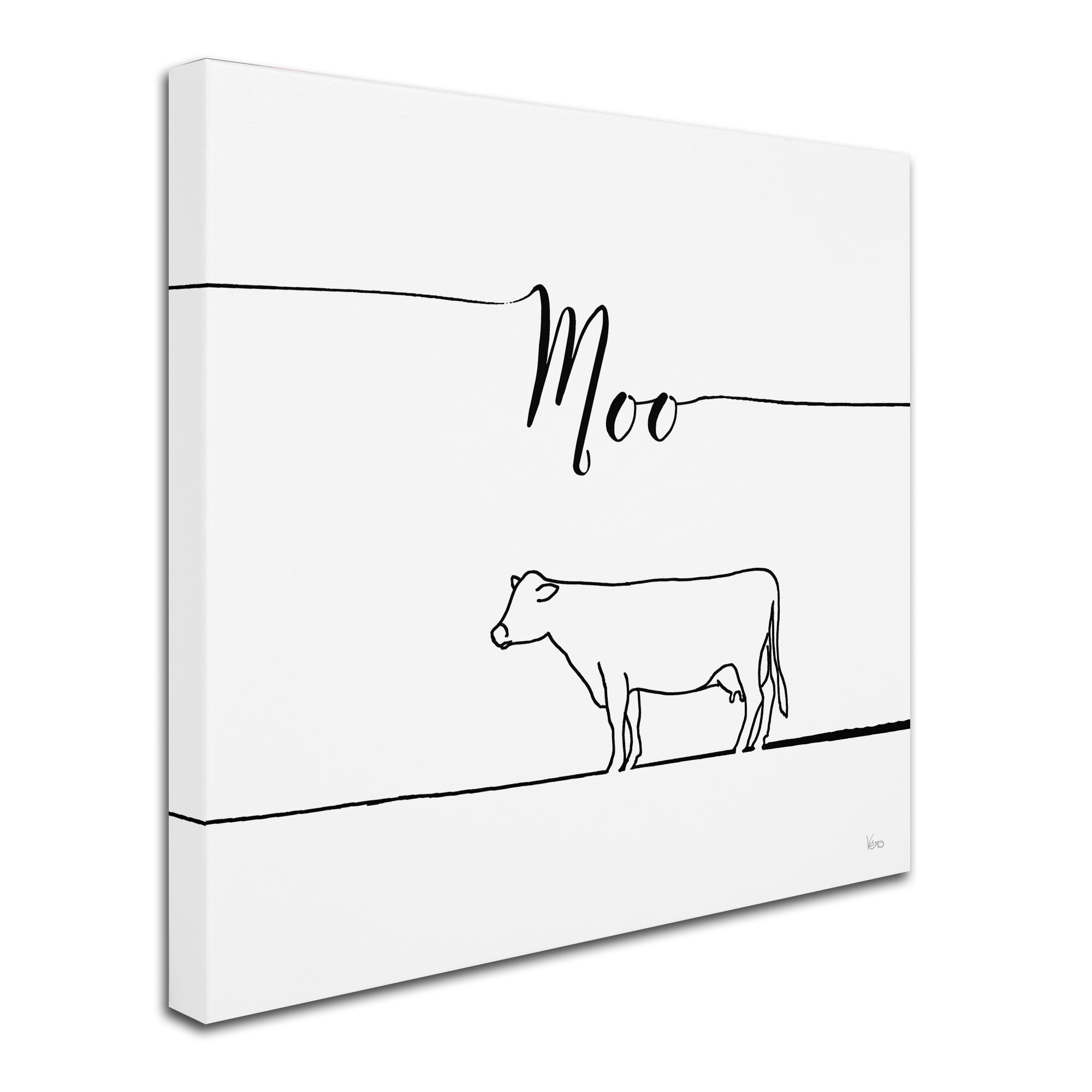 Trademark Fine Art 'Underlined Farm VII' Canvas Art by Veronique Charron