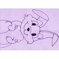 thumbnail image 1 of Ahgly Company Machine Washable Indoor Rectangle Transitional Bright Lilac Purple Area Rugs, 3' x 5', 1 of 7