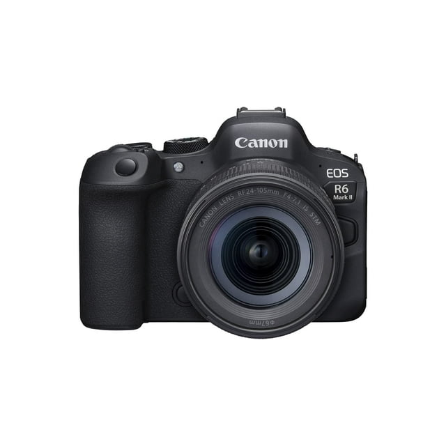 Canon EOS R6 Mark II Appareil Photo Sans Miroir avec Objectif RF 24-105 mm, Appareil Photo Numérique Plein Cadre 24,2 Mpx, Vidéo 4K, Noir (Modèle International)