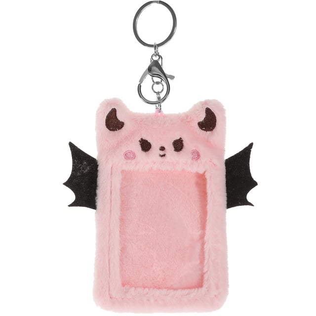 Porta tarjetas de peluche Porta tarjetas de peluche Llavero Funda para tarjetas de peluche Porta tarjetas de identificación Porta tarjetas de identificación de peluche